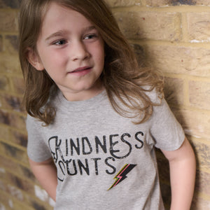 'Kindness Counts' Grey Marl T-shirt